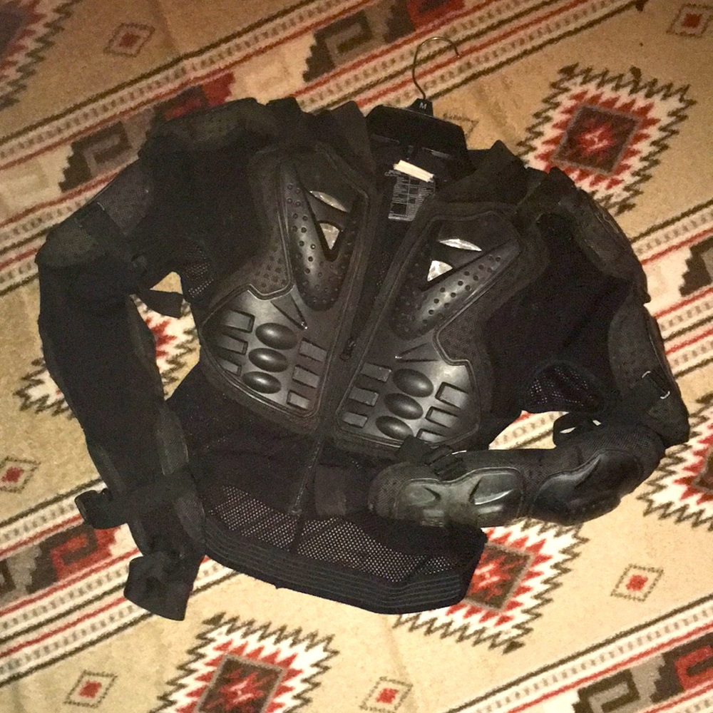 FoxHeadInc Titan Sport Jacket motocross racing gear Chest /arm Protector Medium